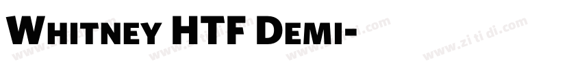 Whitney HTF Demi字体转换